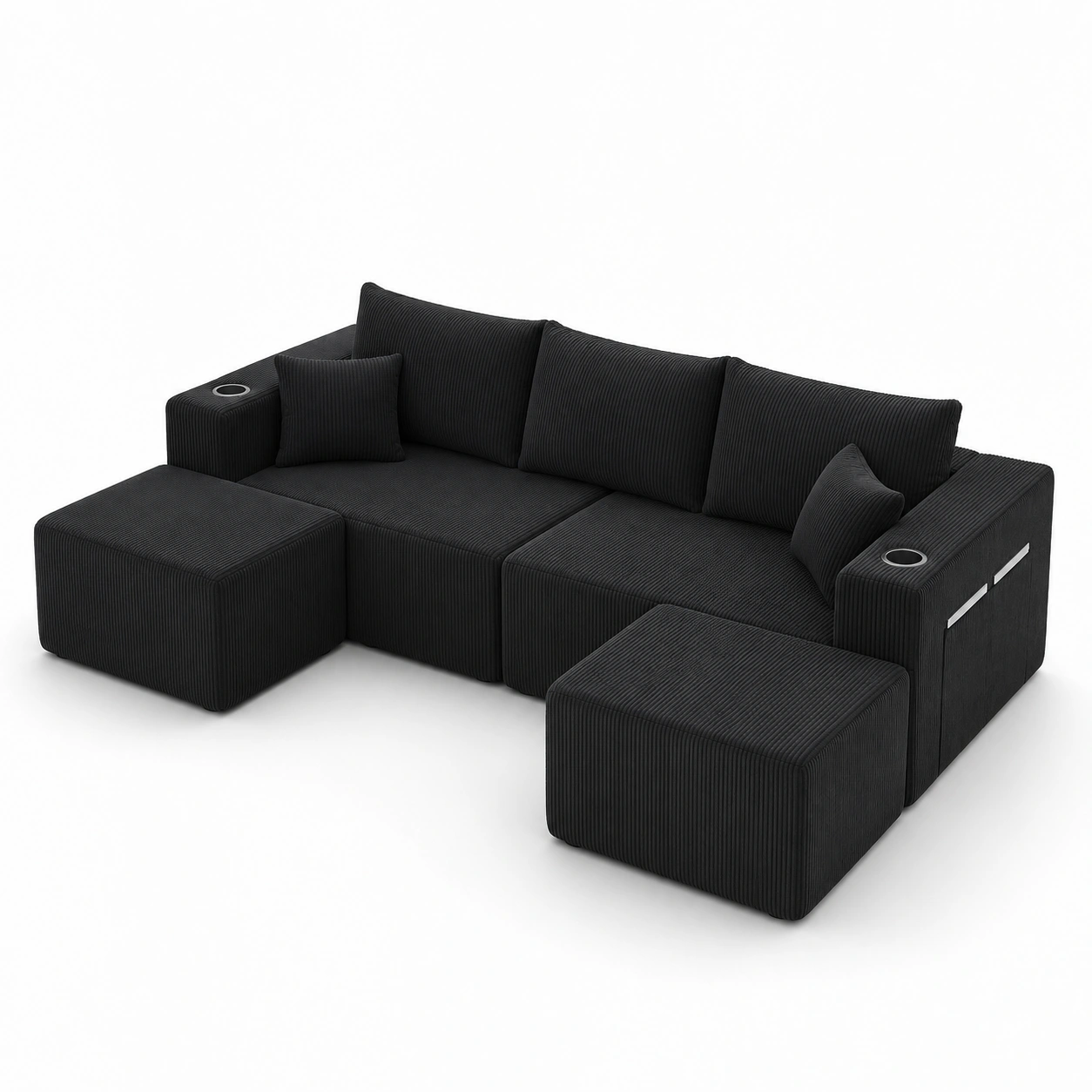Sofa modular color negro