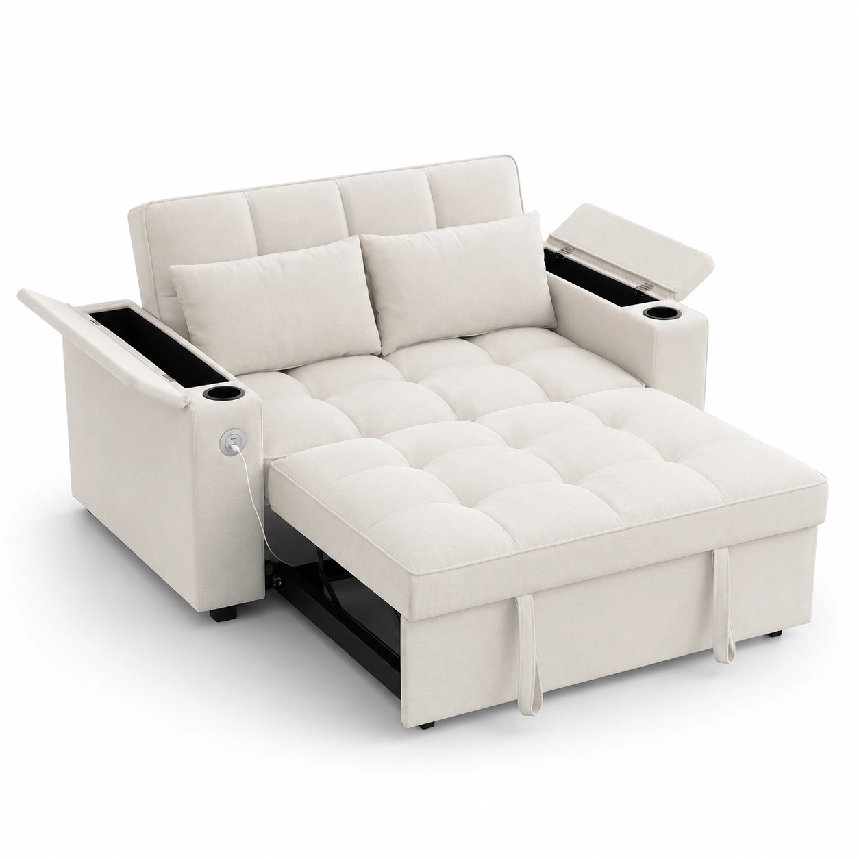 Sofa cama electrico color beige