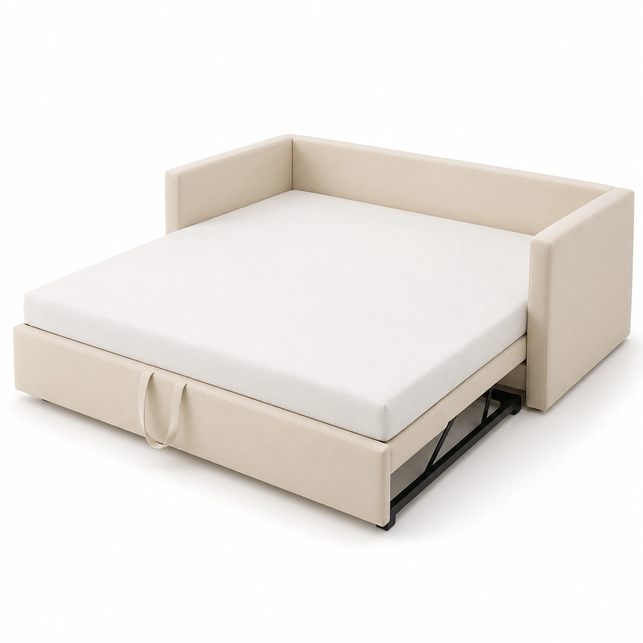 Sofa cama plegable color beige
