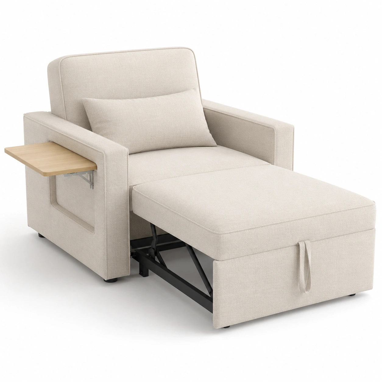 Sillon cama individual color marfil