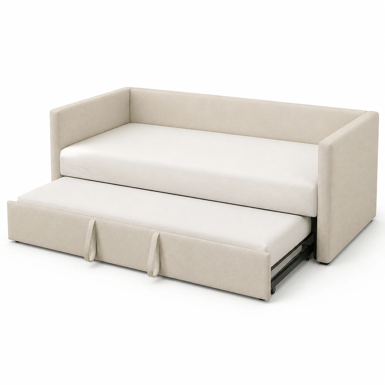 Sofa cama extraible color beige