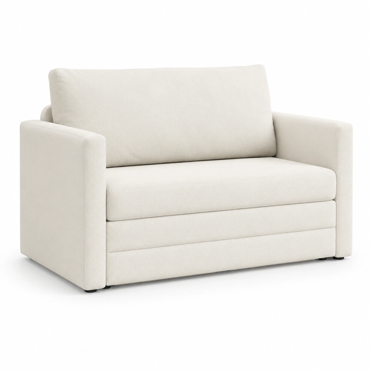 Sofa cama de dos plazas color marfil