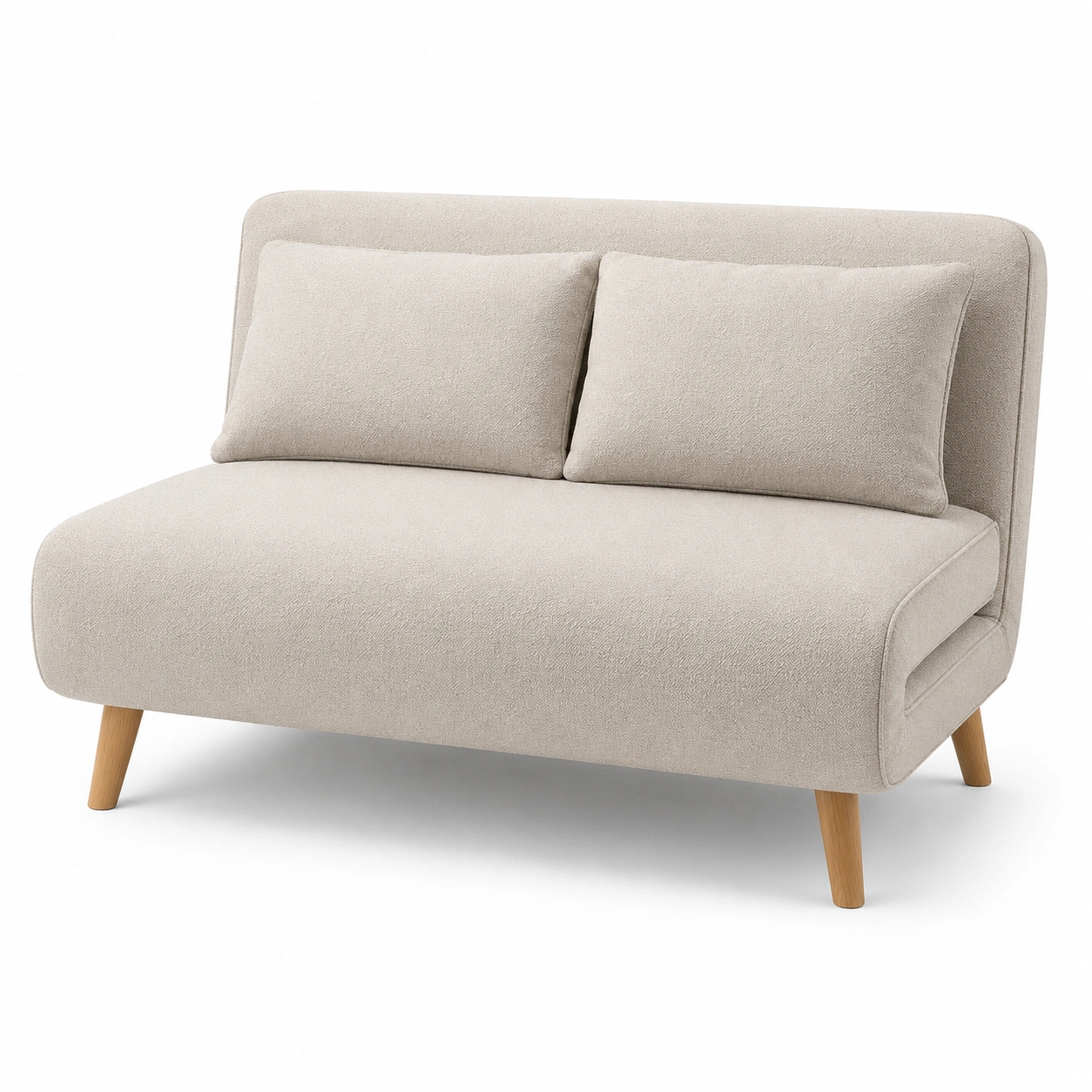 Sofa cama color marfil de 2 plazas