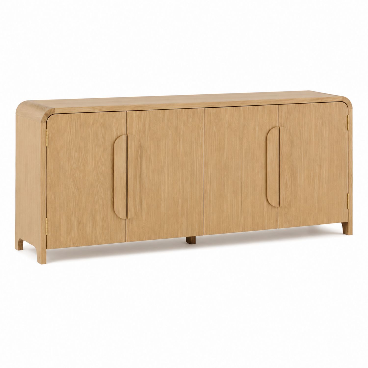 Aparador de Madera de Roble con 4 Puertas