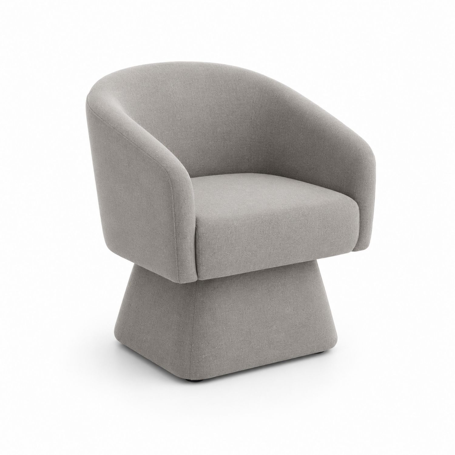 Silla de Tela Gris con Estructura Geométrica