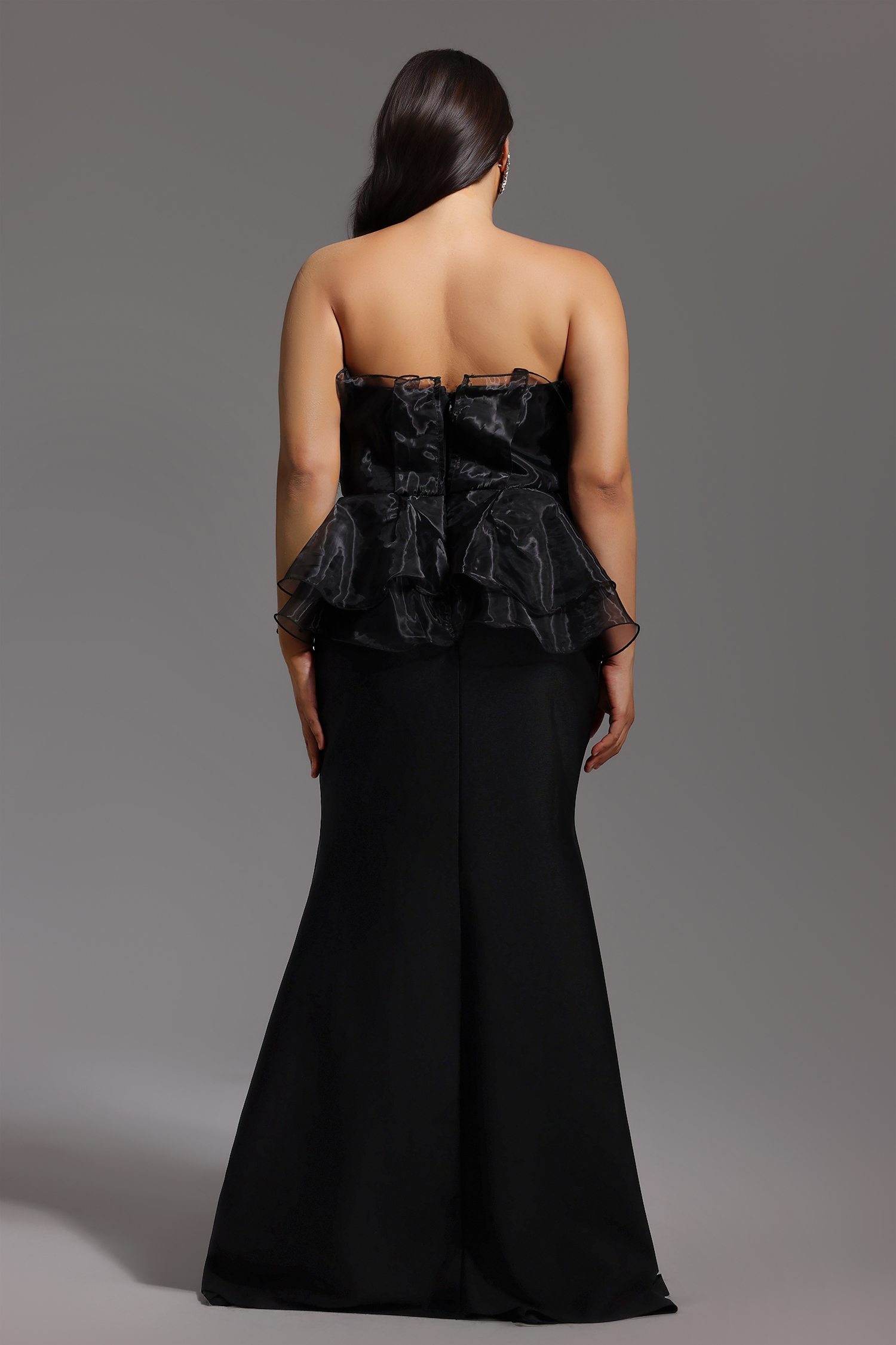 Oria Sleeveless Fishtail Bandage Maxi Dress