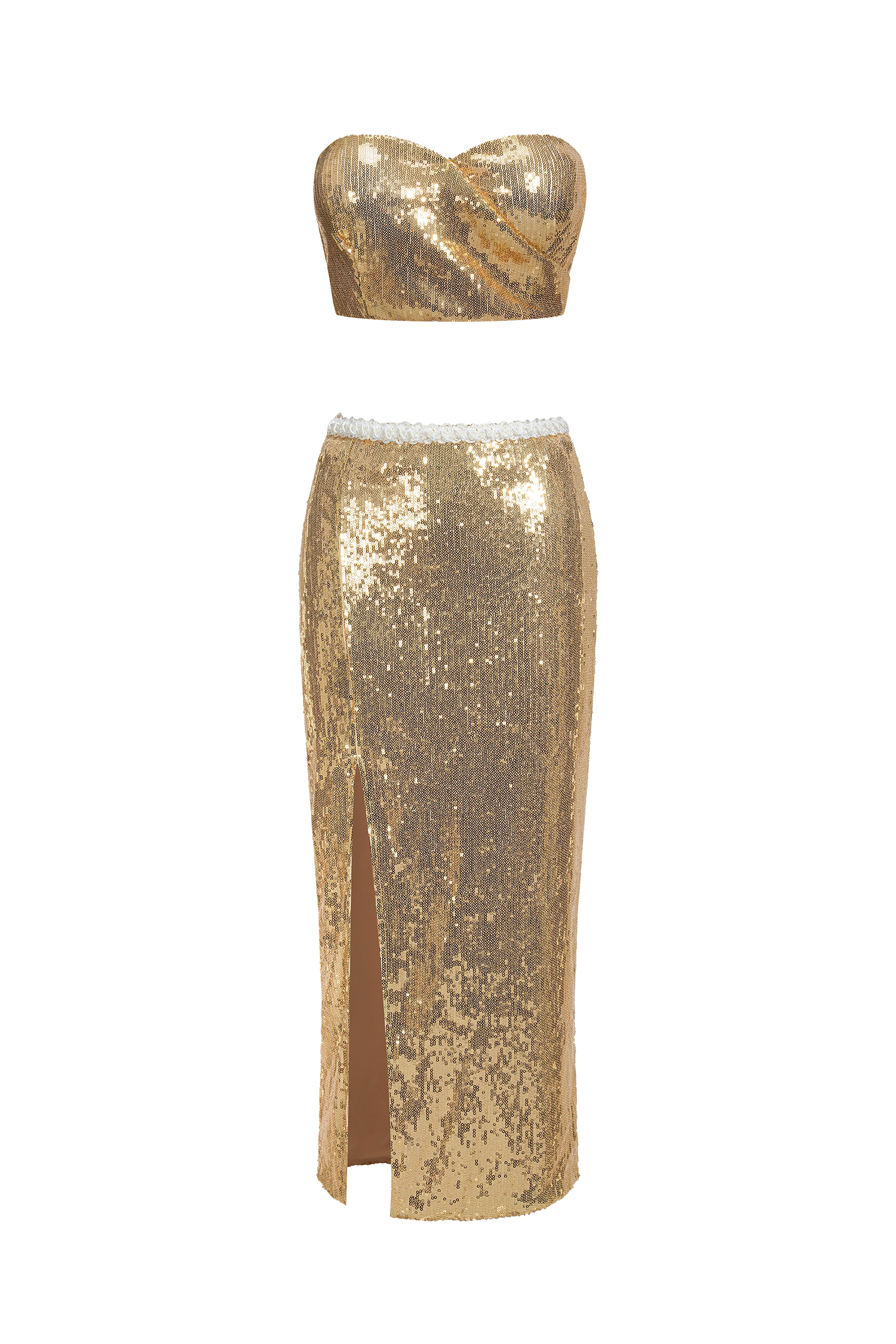 Donnica Strapless Midi Dress