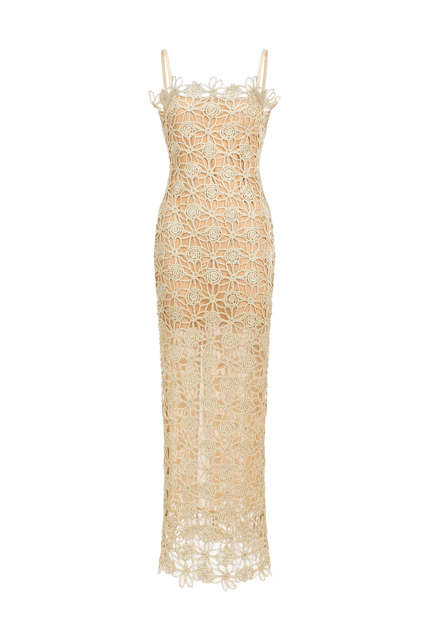 Lelia Sleeveless Hollow Out Slit Midi Dress