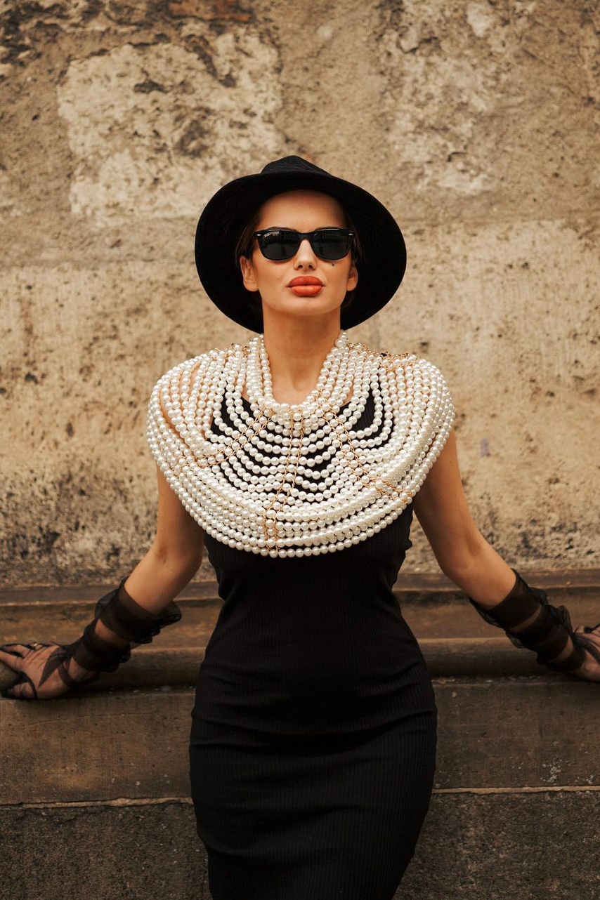 natia_natsi - Pearl Shawl Top