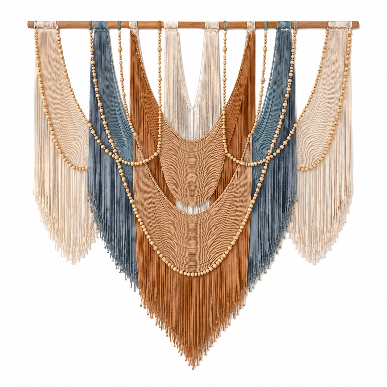 Arazzo da parete boho multicolore decorativo-DECOZENTA