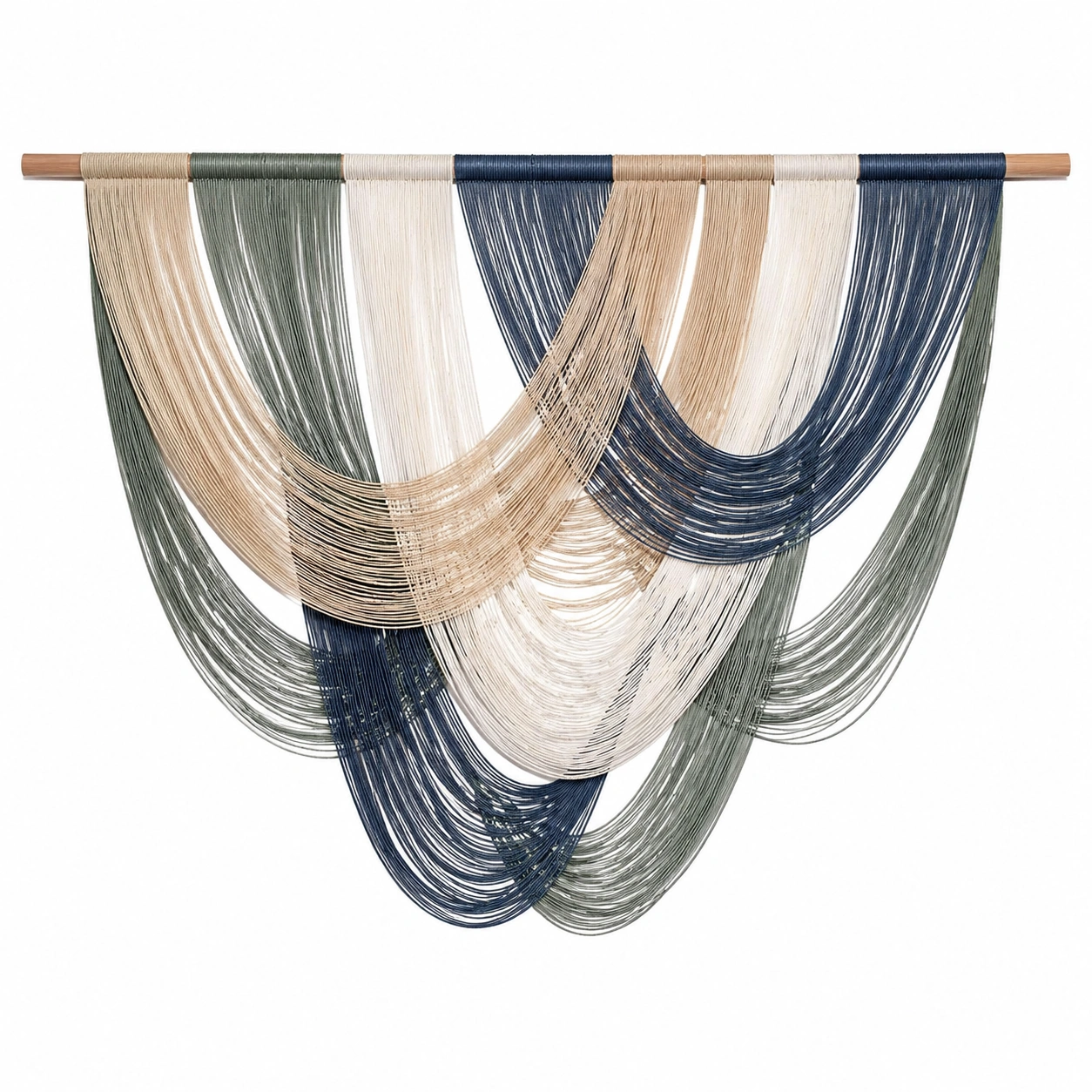 Arazzo Decorativo da Parete Multicolore con Fili Eleganti-DECOZENTA