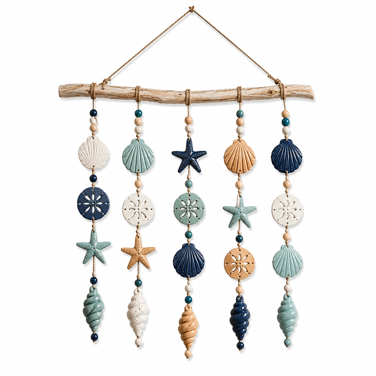 Decorazione da Parete Nautica Multicolore con Motivi di Conchiglie-XORDELVIX
