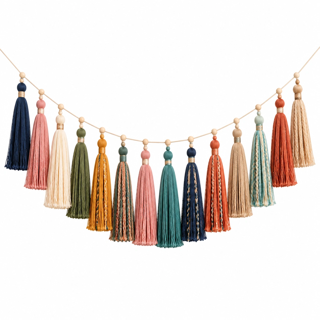 Ghirlanda Decorativa con Nappe Multicolore 200x30cm-XORDELVIX