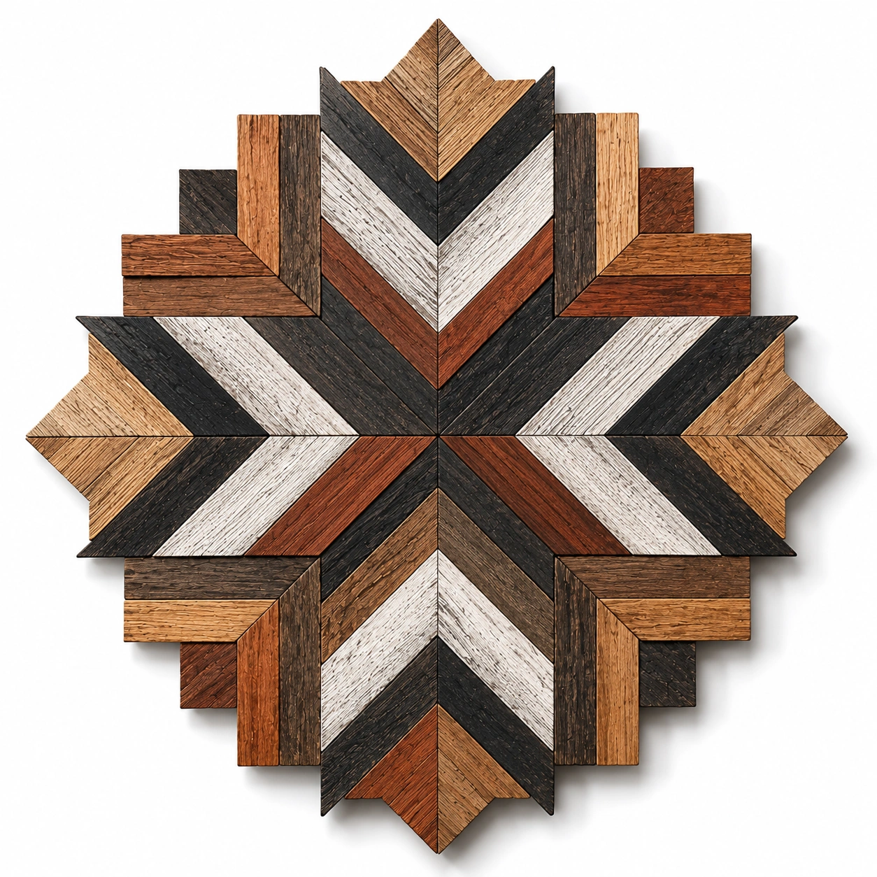 Decorazione da Parete Multicolore Geometrica in Legno 50x50cm-XORDELVIX