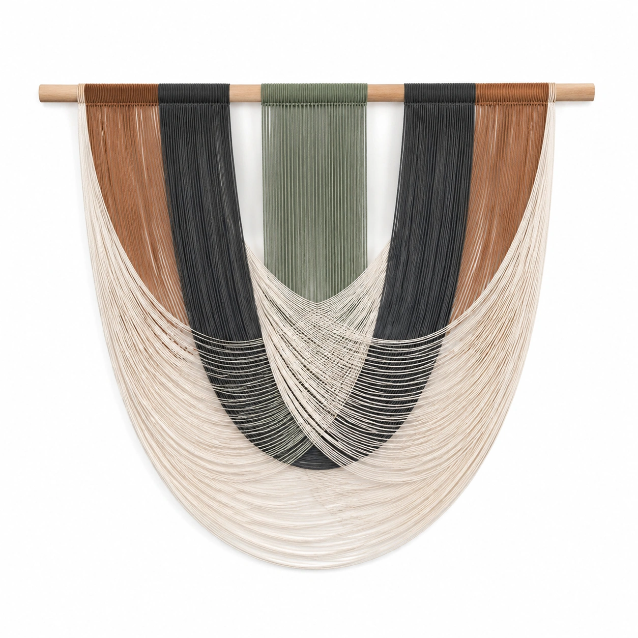 Arazzo Decorativo da Parete in Filato Multicolore con Motivo Moderno-XORDELVIX