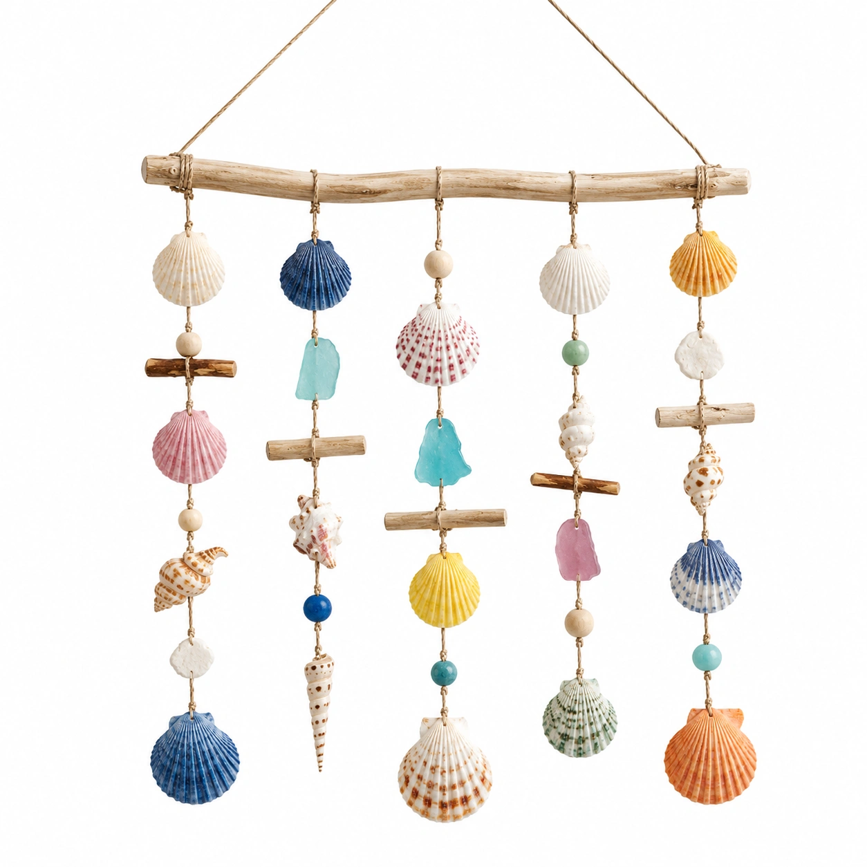 Decorazione da Parete con Conchiglie Multicolori-TRELMAVIX