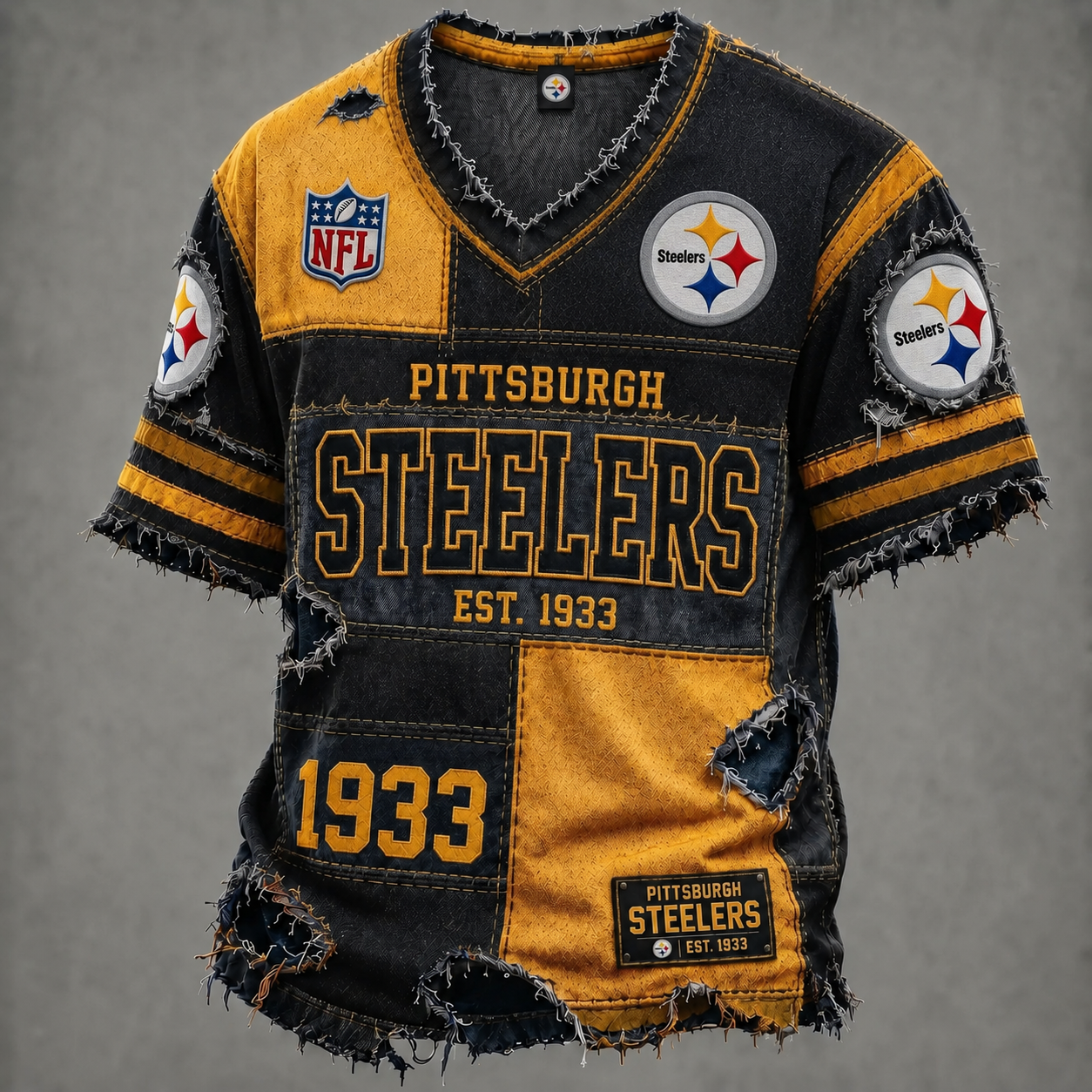 NFL LUXURY V-Neck T-Shirt 3005 DatND DVT