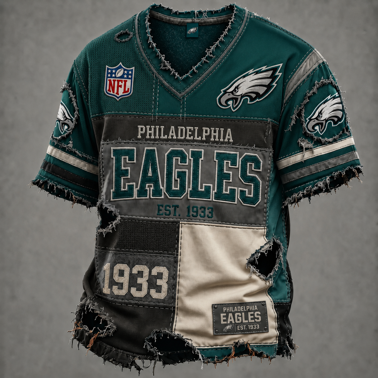 NFL LUXURY V-Neck T-Shirt 3005 DatND DVT