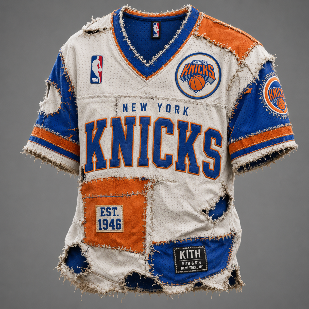 NYK x NBA LUXURY V-Neck T-Shirt 0306 DatND DVT