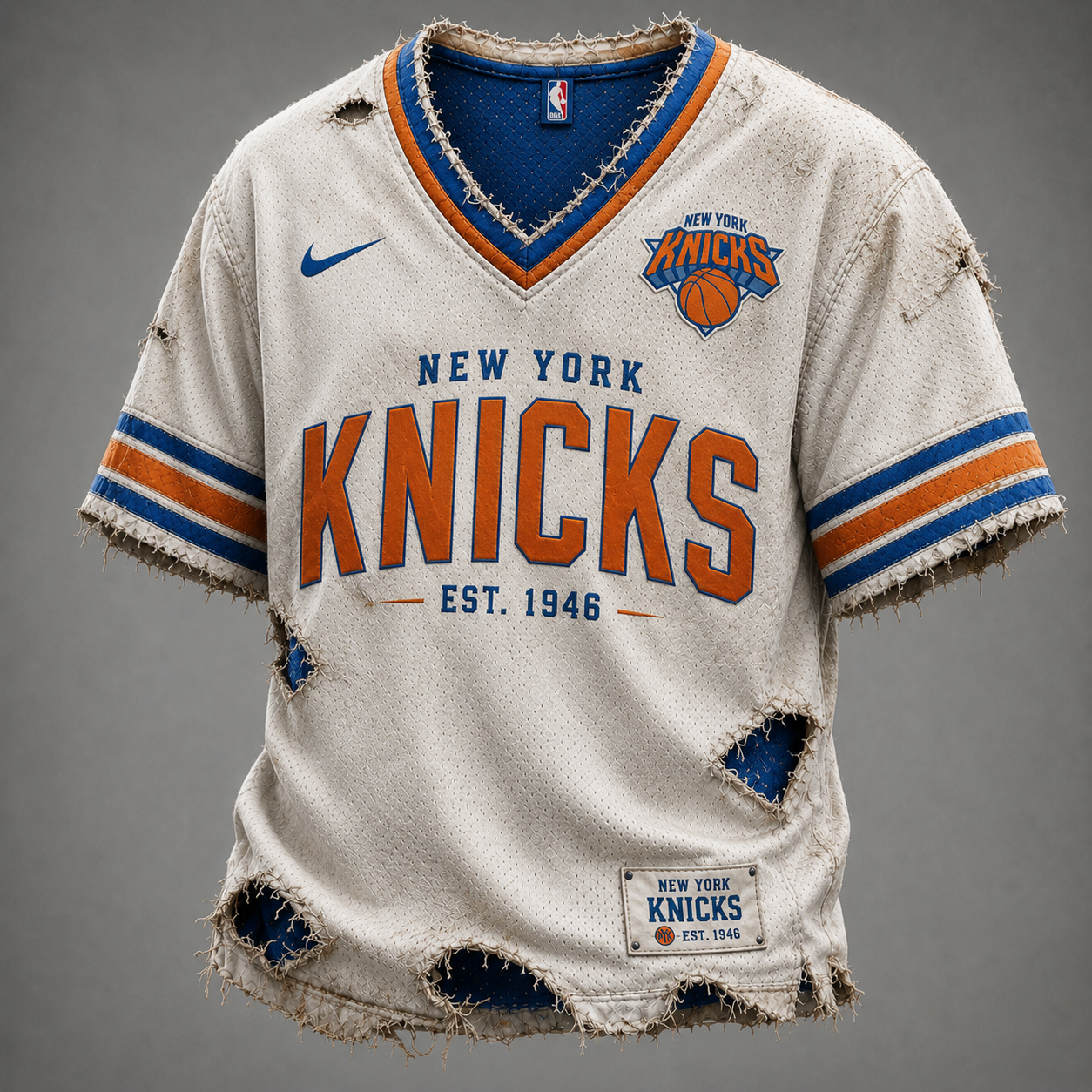 NYK x NBA LUXURY V-Neck T-Shirt 0306 DatND DVT