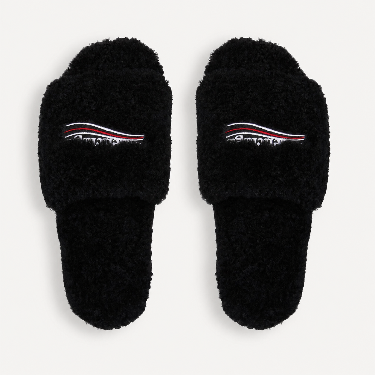Women's Luxury Fuzzy Fur Sports Slides