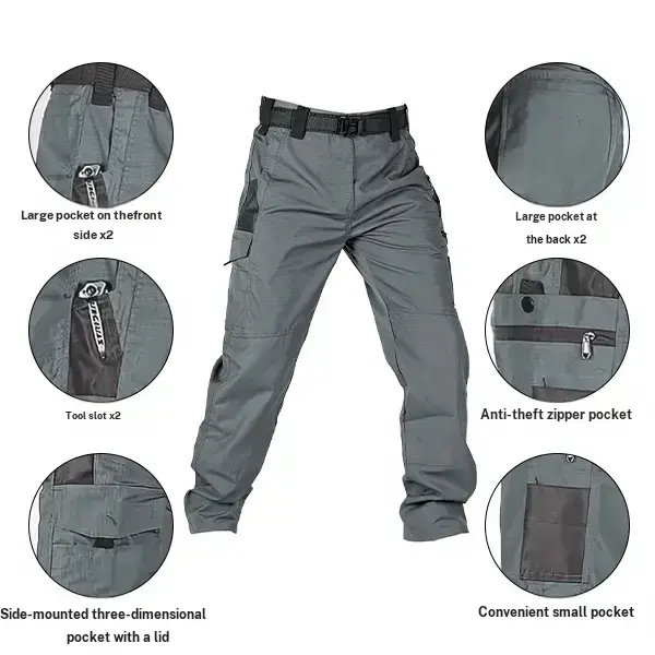 Men's Multi-Pocket Outdoor Work Pants
