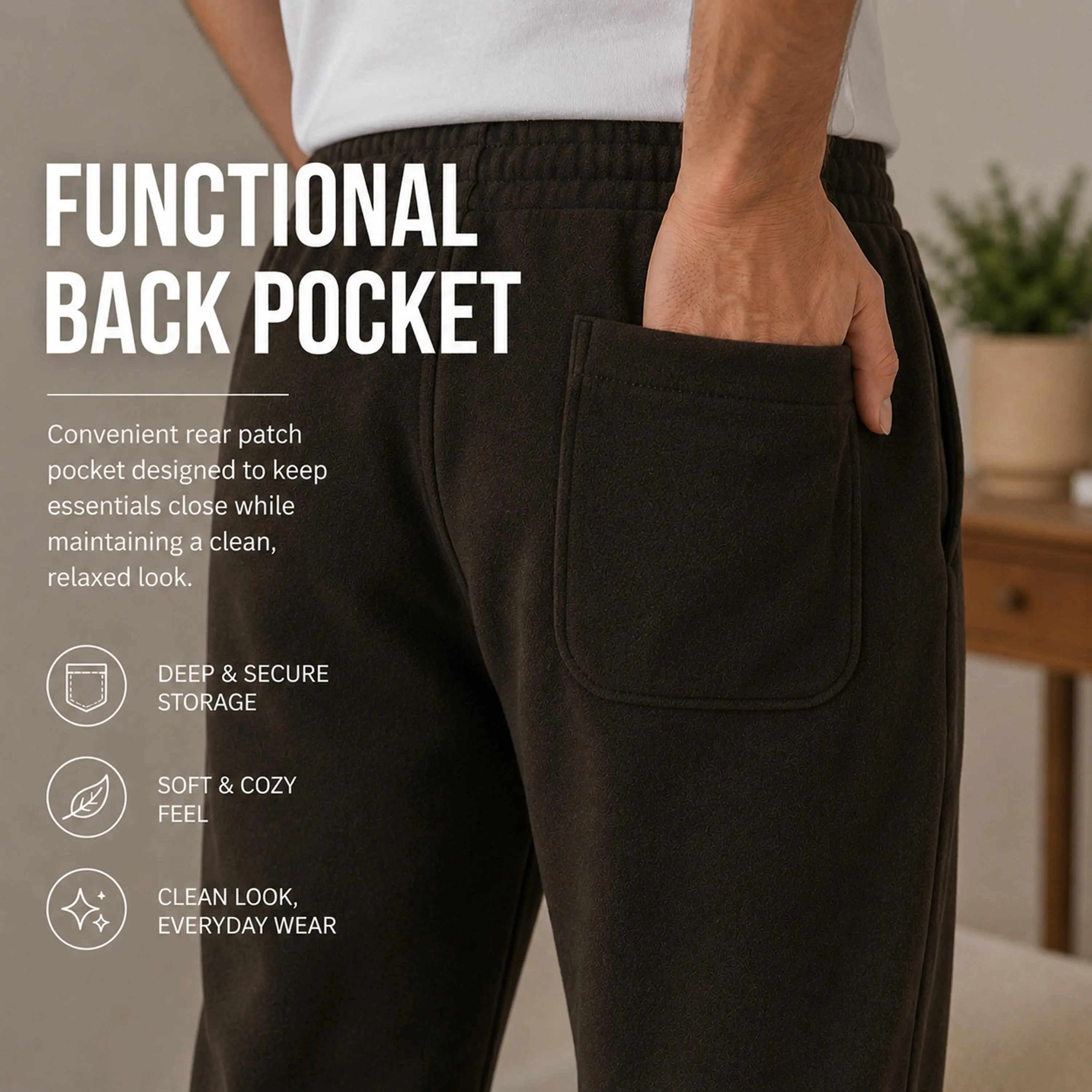 Men's Heavyweight Fleece Sweatpants 3-Pack Open Bottom Comfortable Fit