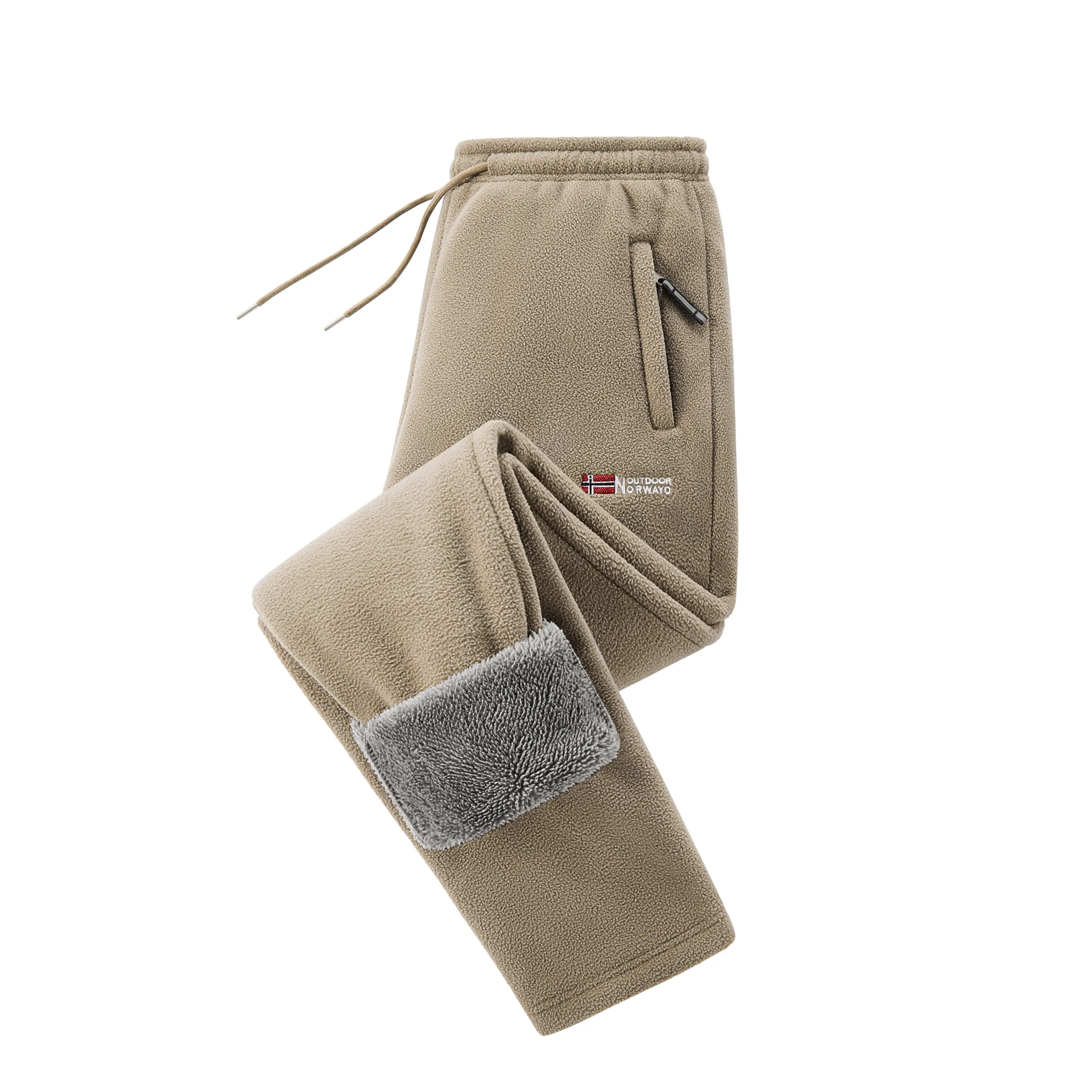 3-Pack Men’s Casual Fleece Pants with Inner Lining, Drawstring Waist, and Pockets