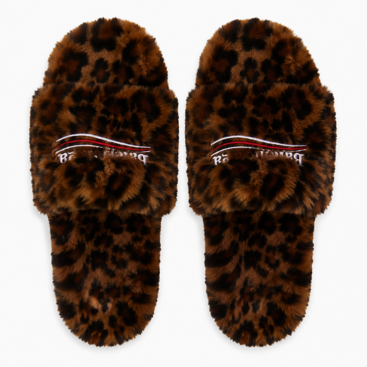 Women's Luxury Fuzzy Fur Sports Slides