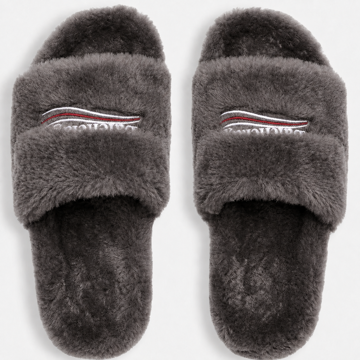 Women's Luxury Fuzzy Fur Sports Slides