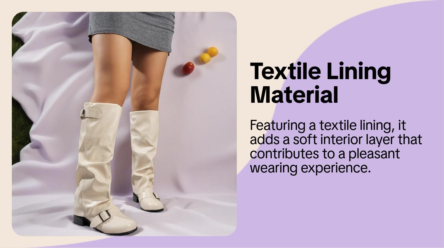 Women's Fashion Faux Leather Low Heel Boots, Casual Belted Knee High Boots, Round Toe Rubber Sole, Fall & Winter Style, Pull On Boots, Trendy Boots, Boots Shoes