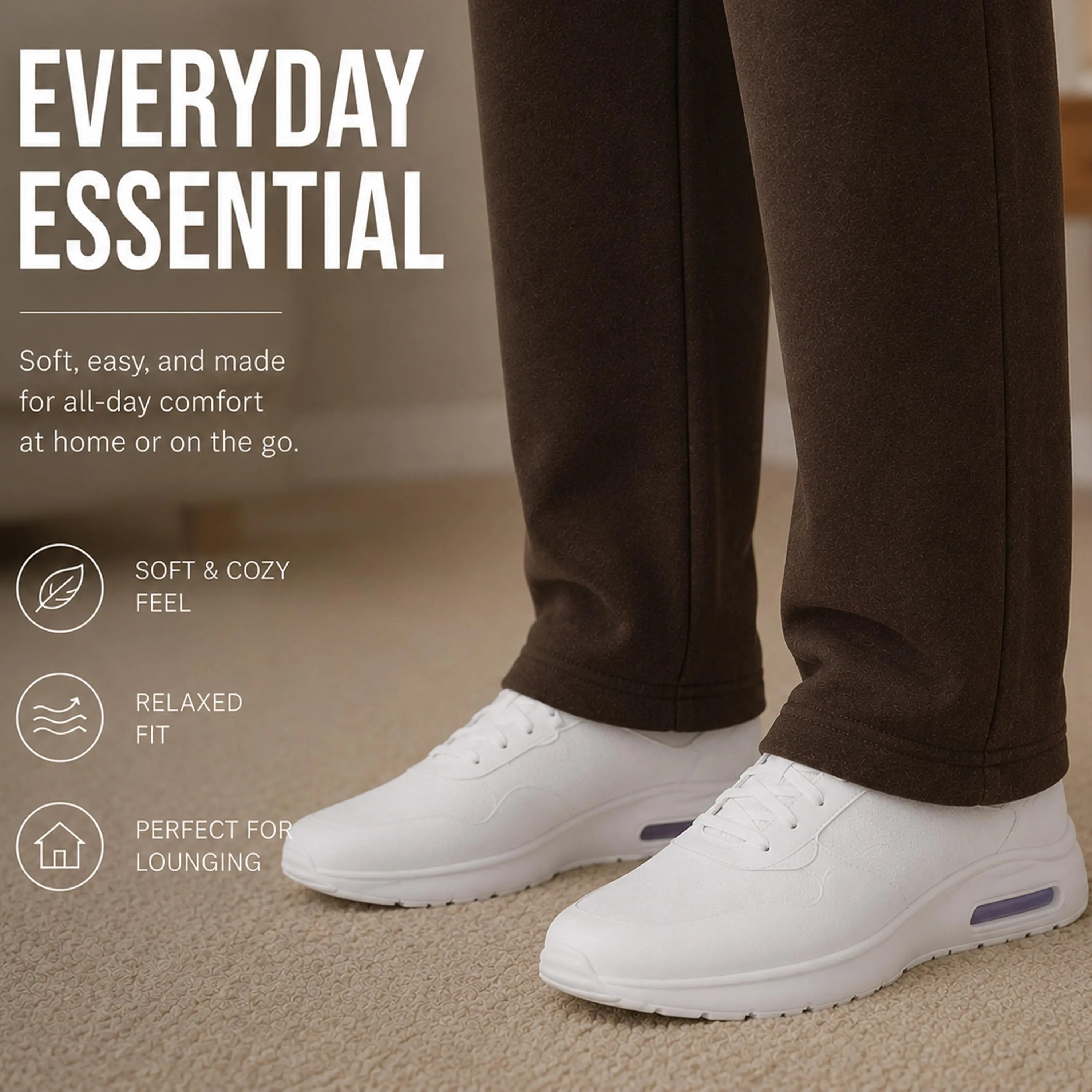 Men's Heavyweight Fleece Sweatpants 3-Pack Open Bottom Comfortable Fit