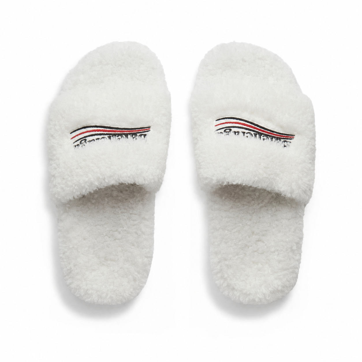 Women's Luxury Fuzzy Fur Sports Slides
