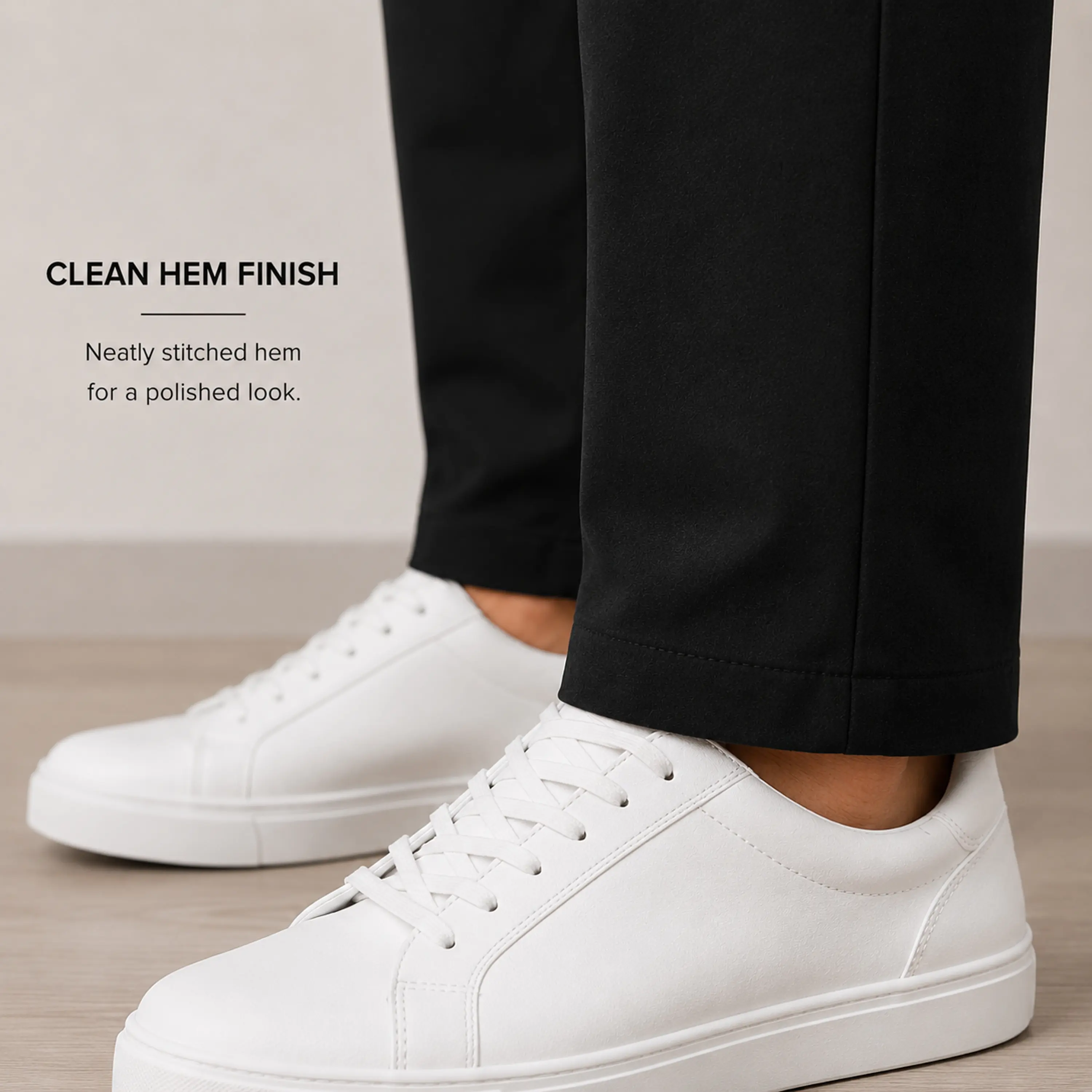 Men's Slim Fit Dress Pants with Flex Stretch Fabric