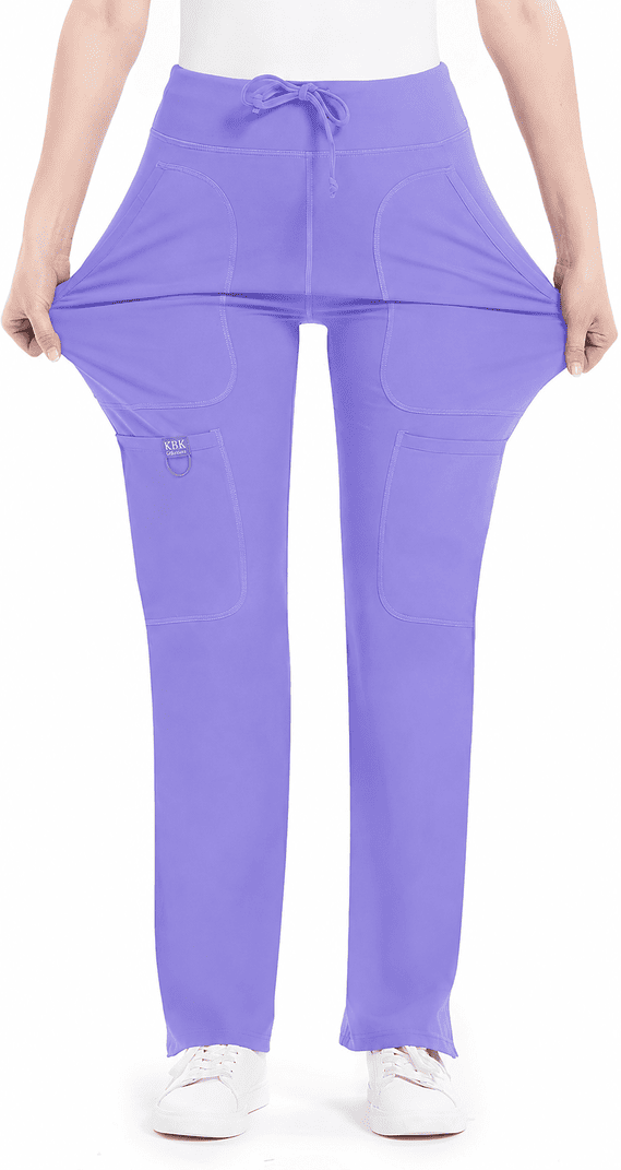 Women's Yoga Scrub Pants for Women - 4-Way Stretch Work Pants with 5 Pockets