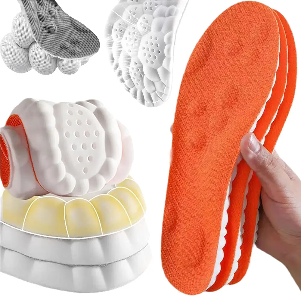 4D Shoe Cloud Insoles for Men Women Memory Foam