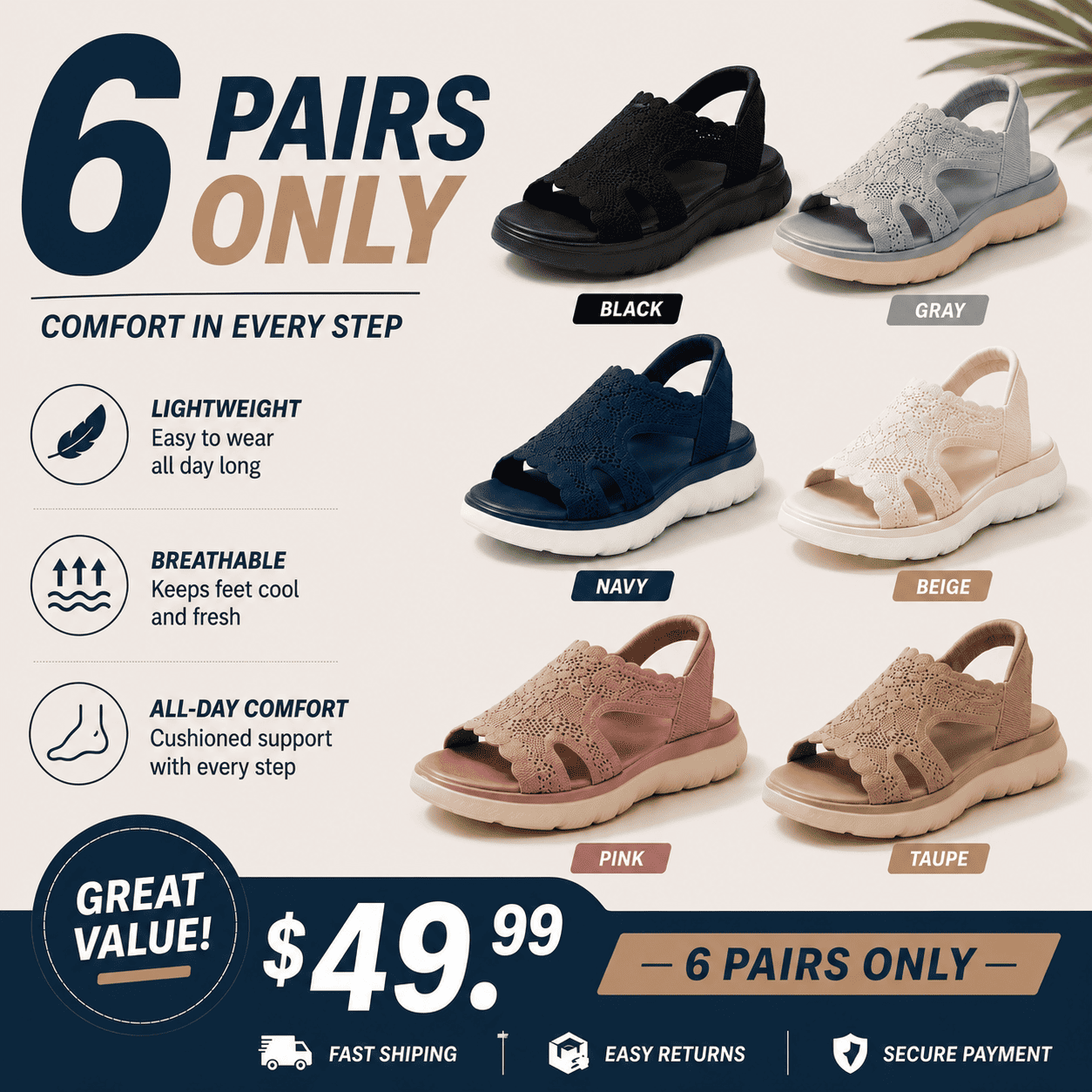 Women's Slip-ins Summits Crochet Knit Sandals