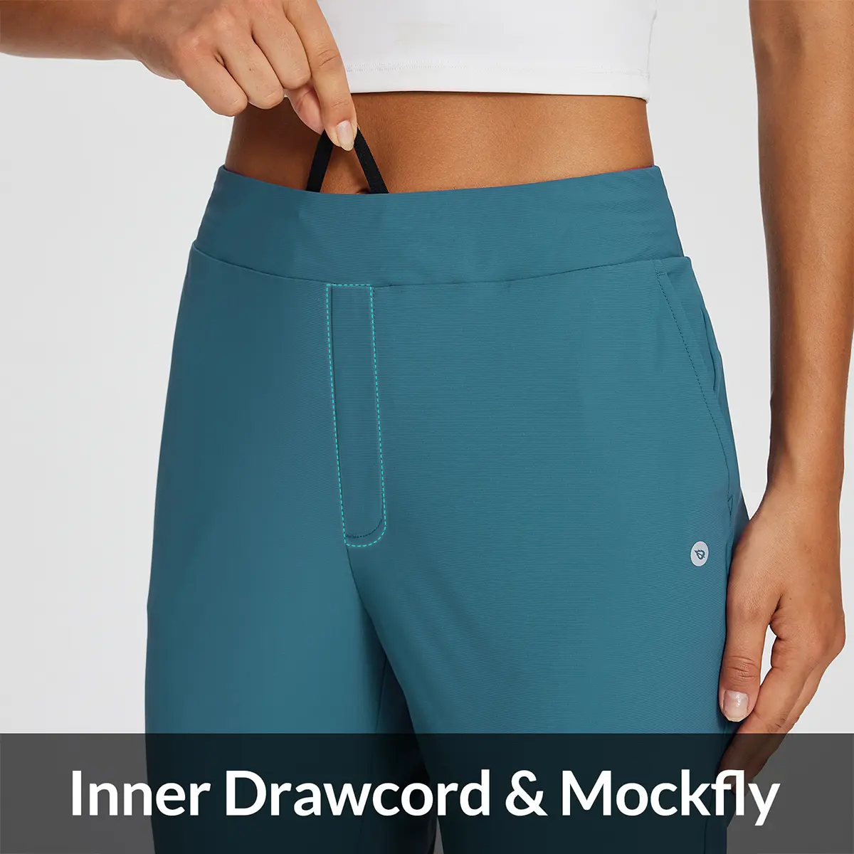 Women's UPF50 Stretch Ankle Pants with Zipper Pockets