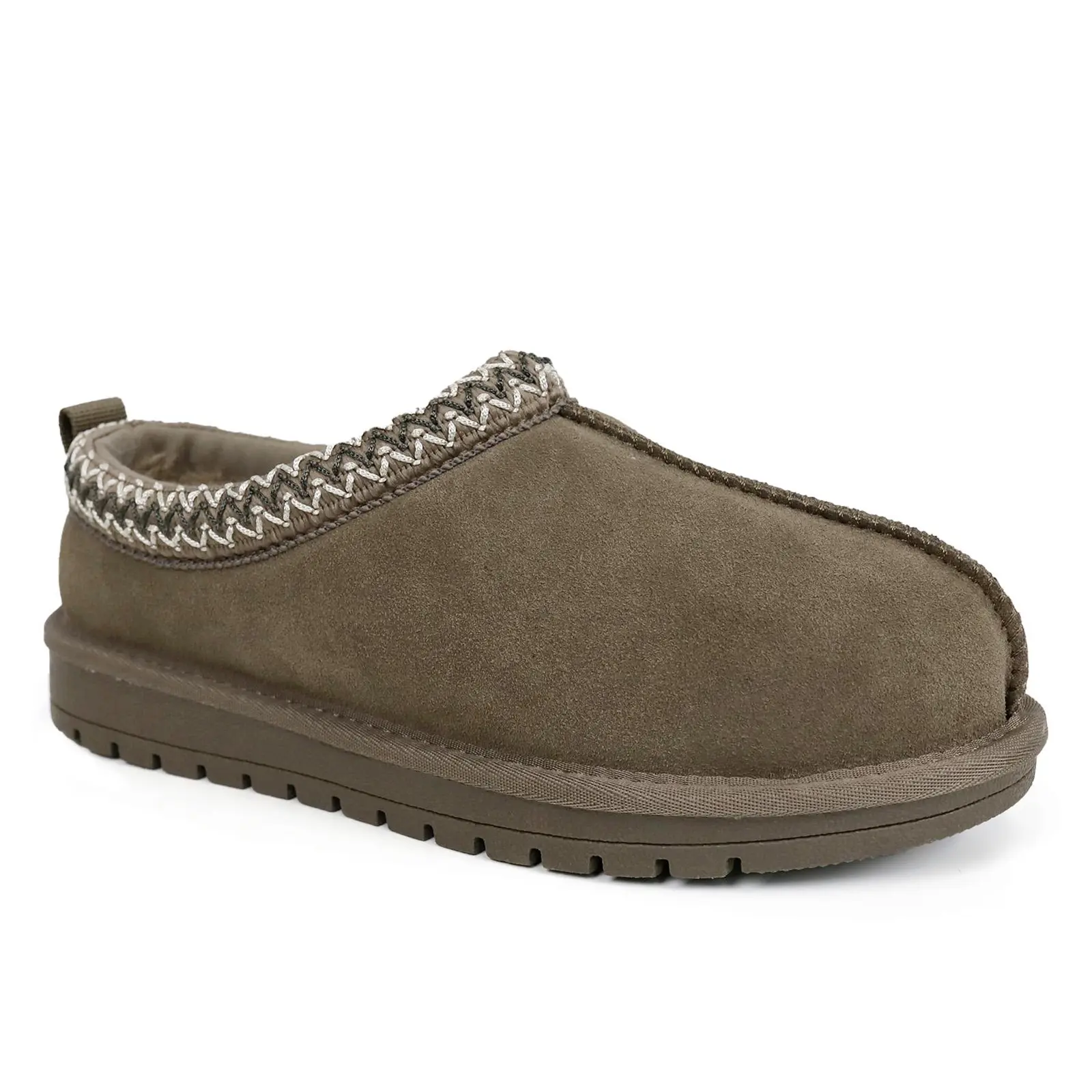 EVELLYHOOTD Women's Braided Leather Mini Platform Boots