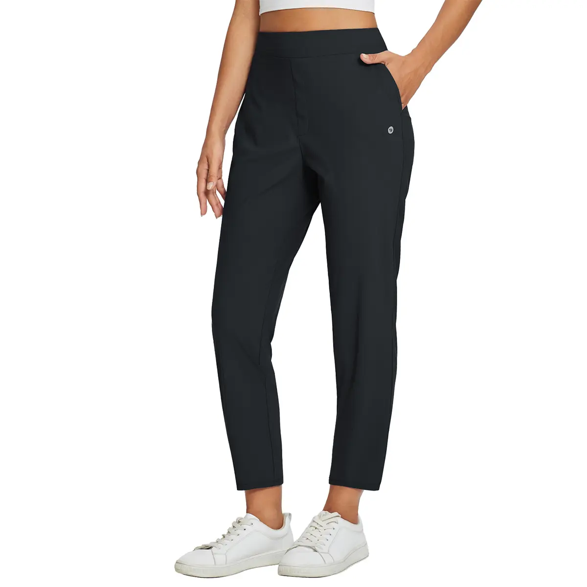 Women's UPF50+ Quick-Dry Ankle Pants with 4 Pockets