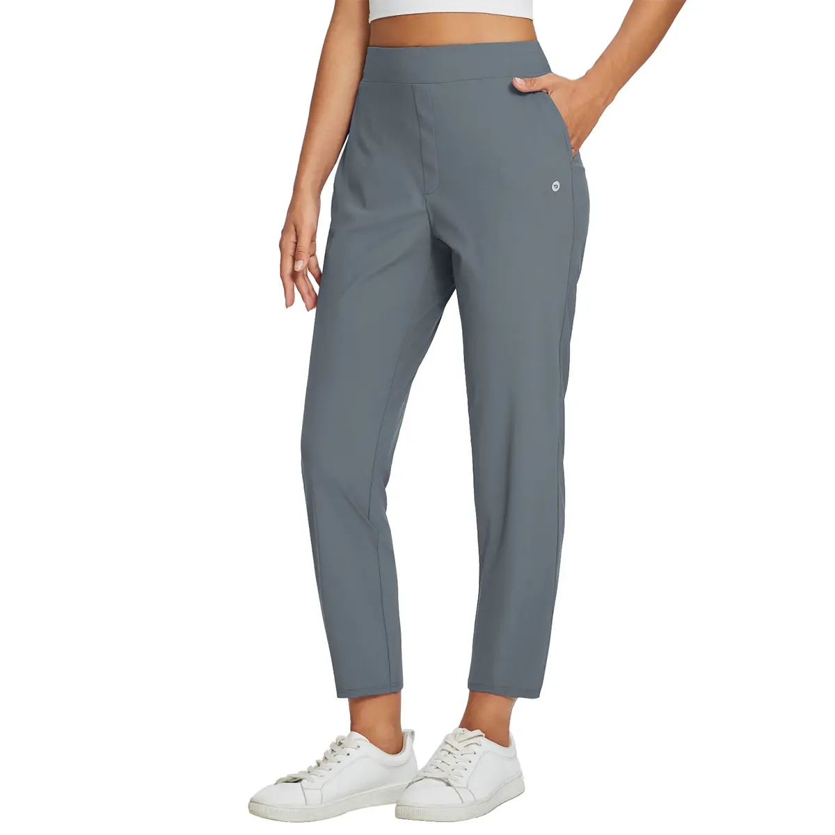 Women's UPF50+ Quick-Dry Ankle Pants with 4 Pockets