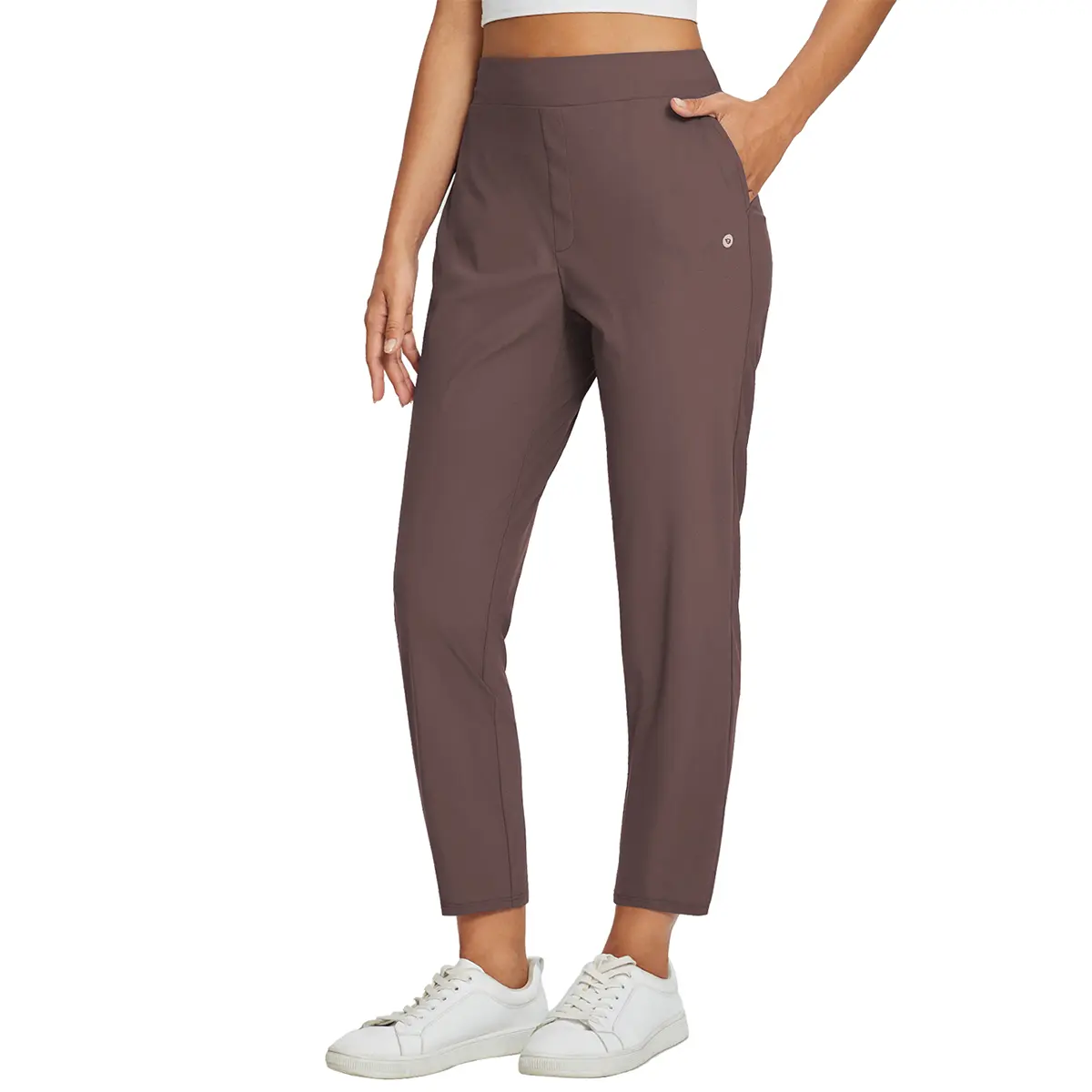 Women's UPF50+ Quick-Dry Ankle Pants with 4 Pockets