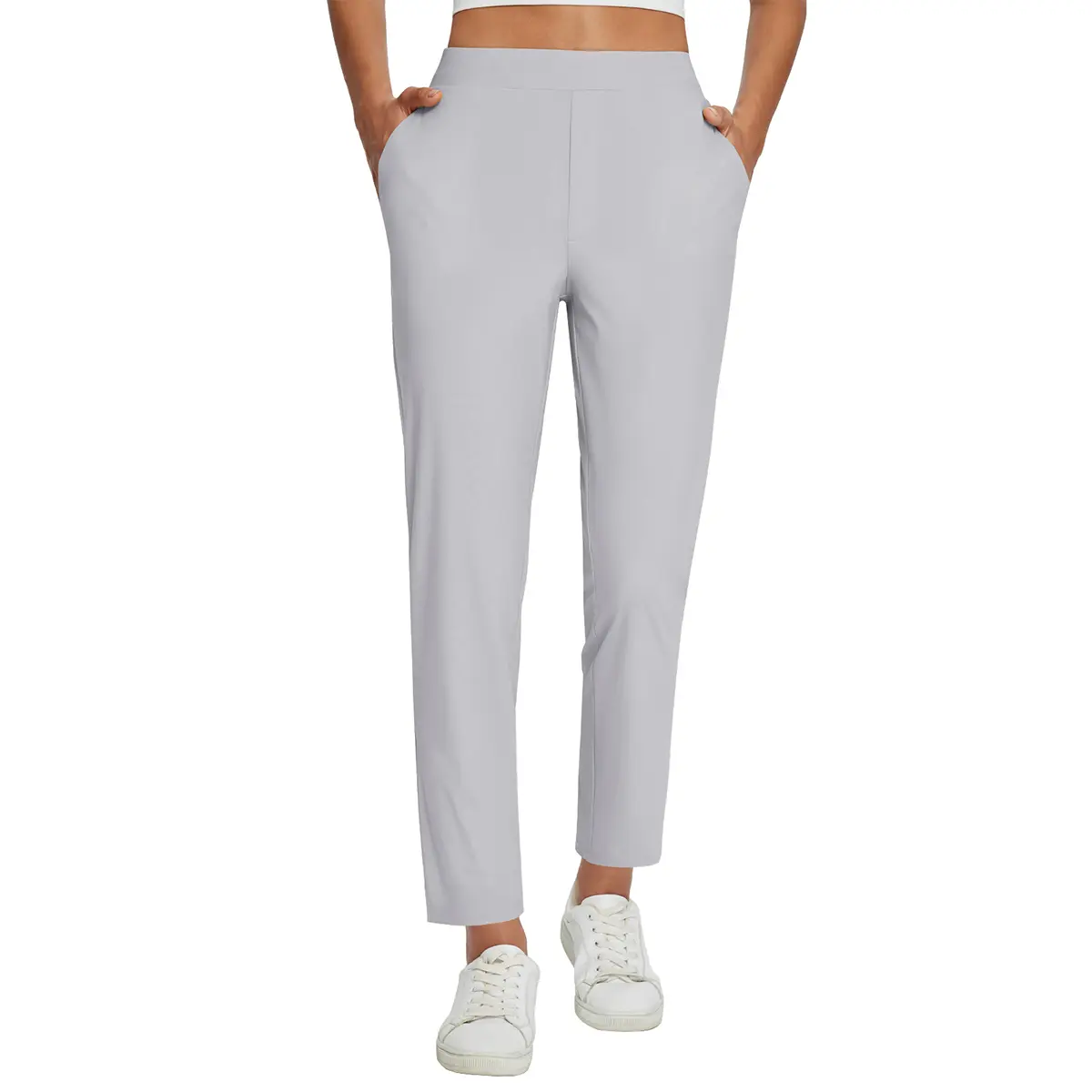 Women's UPF50+ Quick-Dry Ankle Pants with 4 Pockets