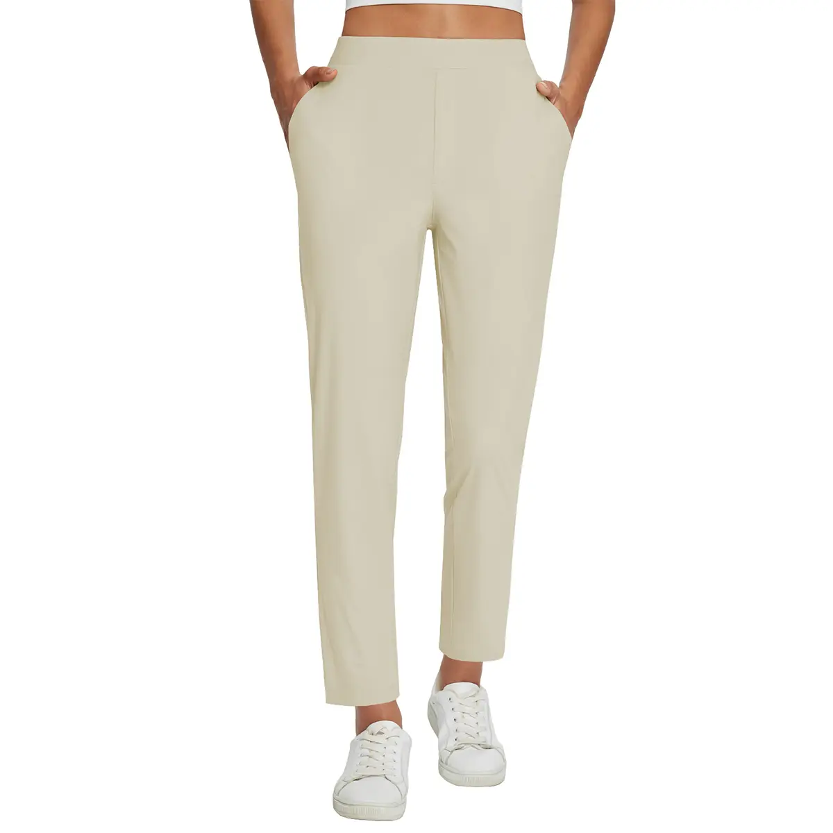 Women's UPF50+ Quick-Dry Ankle Pants with 4 Pockets
