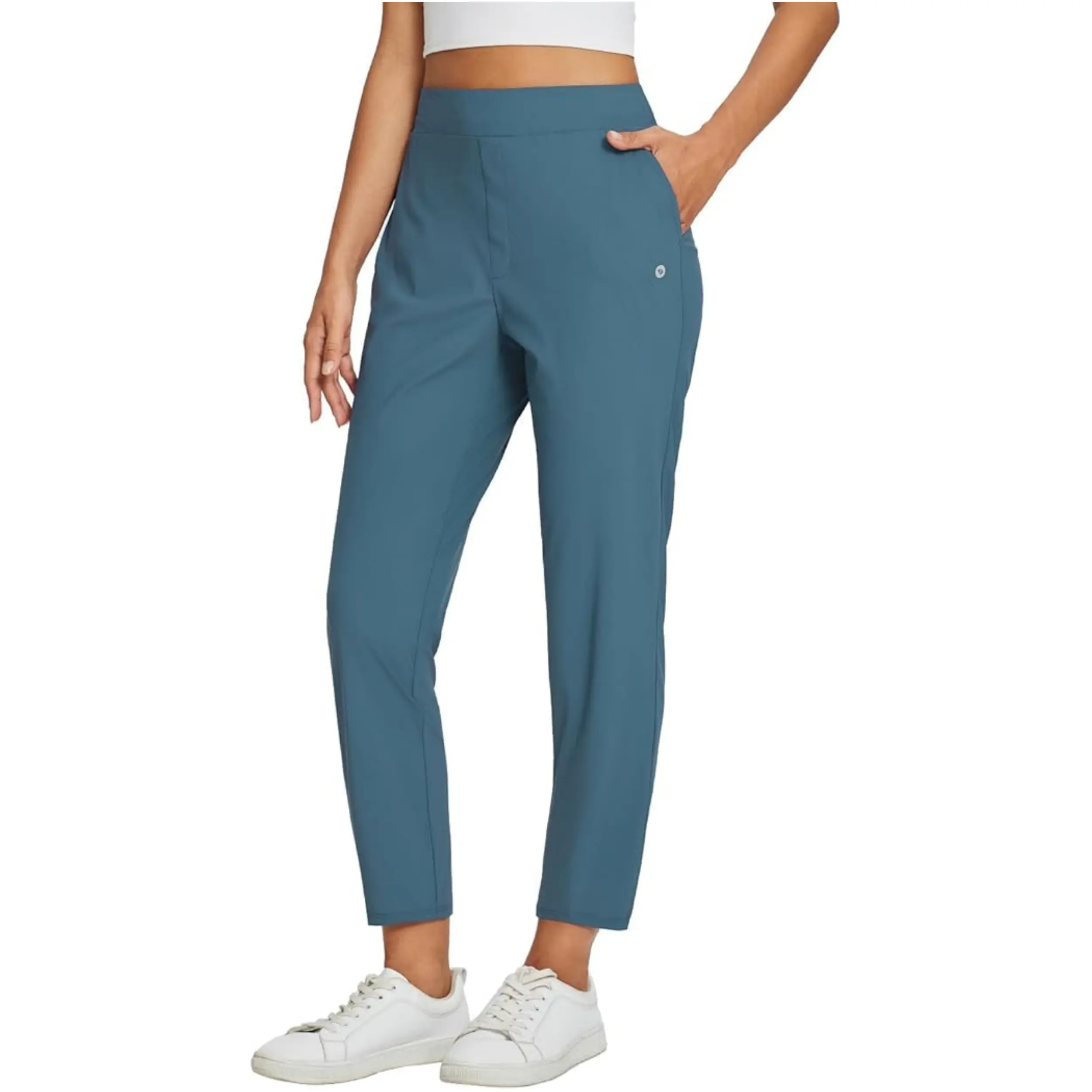 Women's UPF50+ Quick-Dry Ankle Pants with 4 Pockets