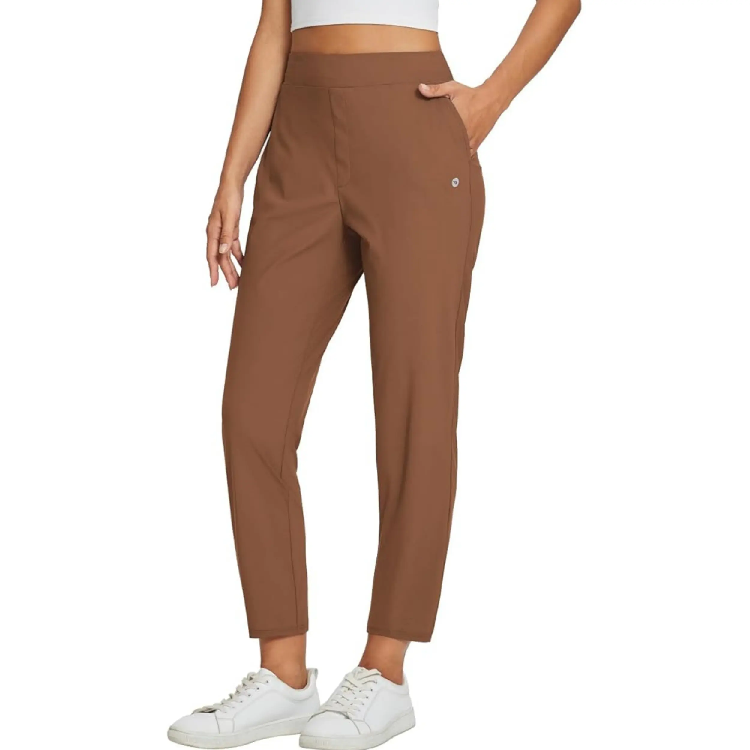 Women's UPF50+ Quick-Dry Ankle Pants with 4 Pockets