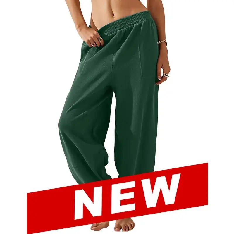 Women's Elastic Waist Wide Leg Palazzo Pants