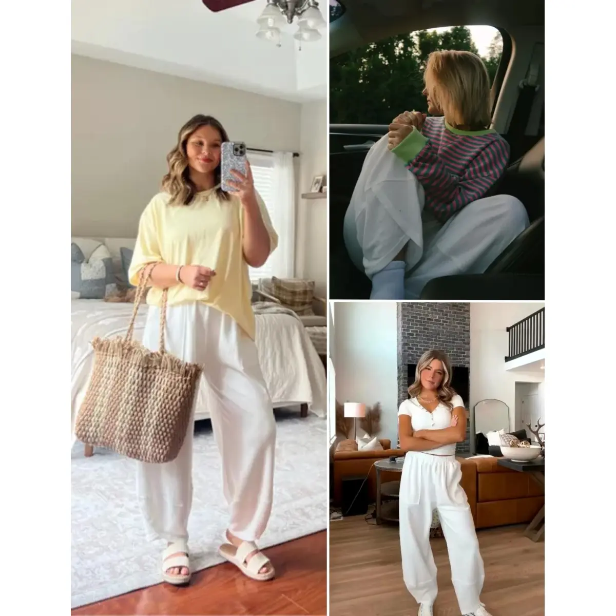 Women's Elastic Waist Wide Leg Palazzo Pants