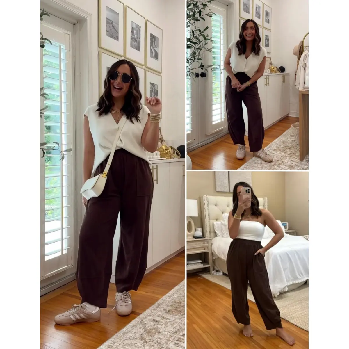 Women's Elastic Waist Wide Leg Palazzo Pants