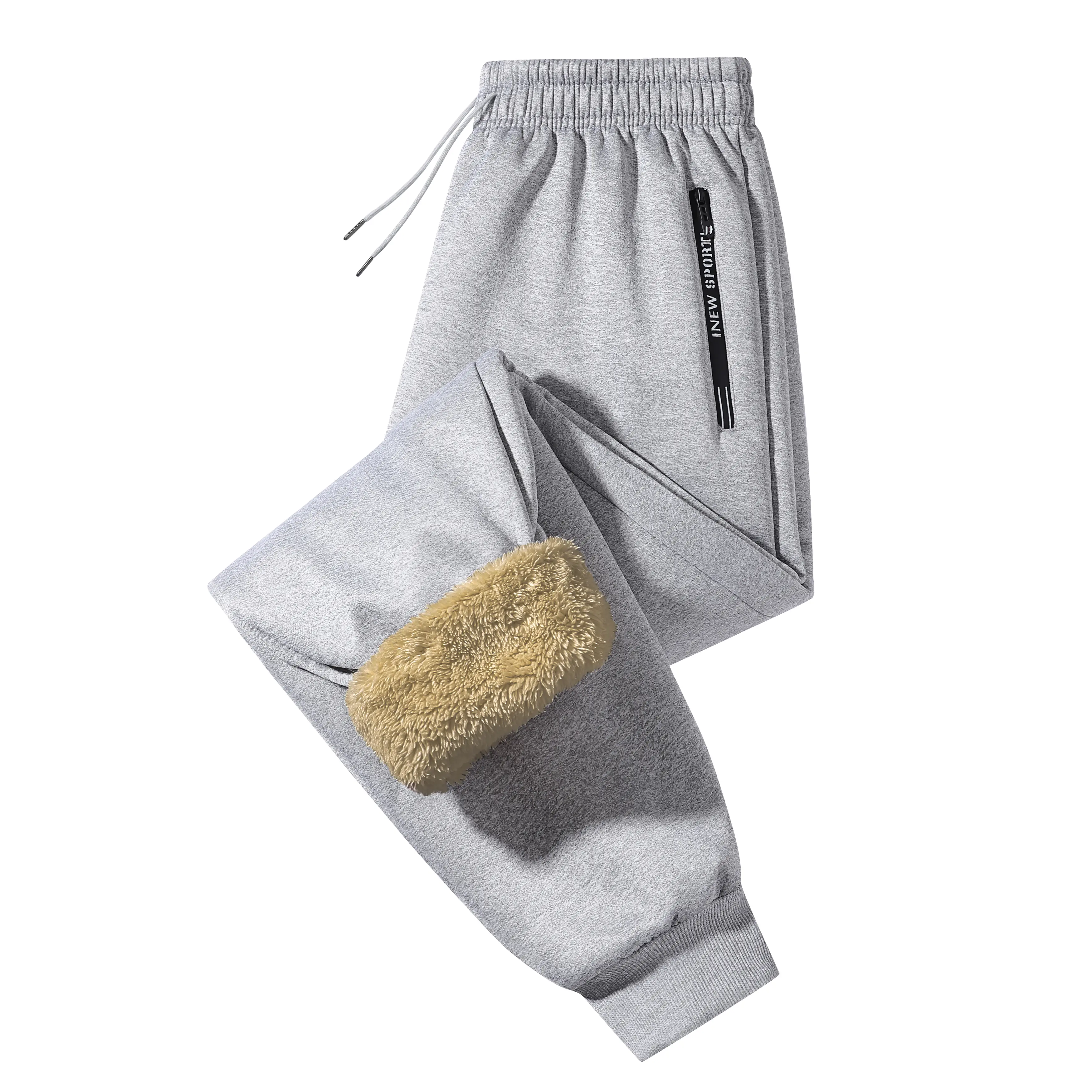 Men's Polar Fleece Thermal Joggers with Thick Warm Lining
